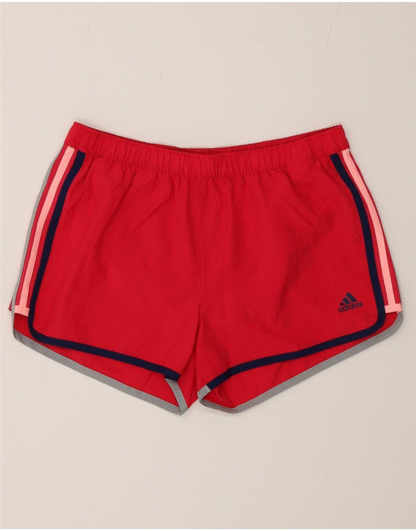 ADIDAS Damen Climalite Sport Shorts UK 10 Small Rosa Polyester