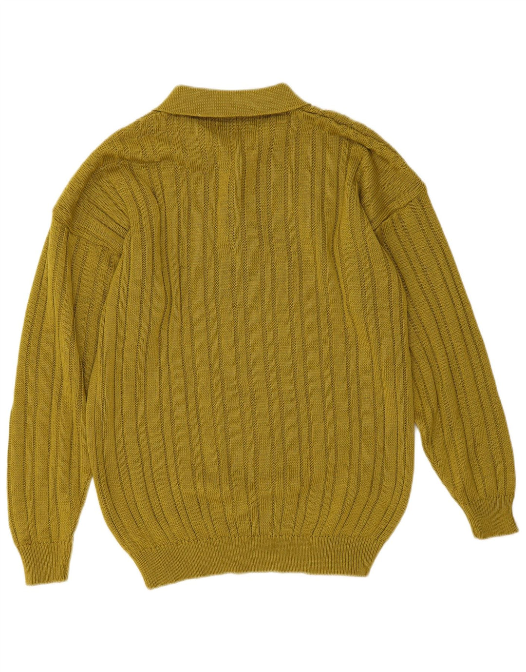 Vintage Herren Rollkragenpullover aus mittelgrüner Baumwolle