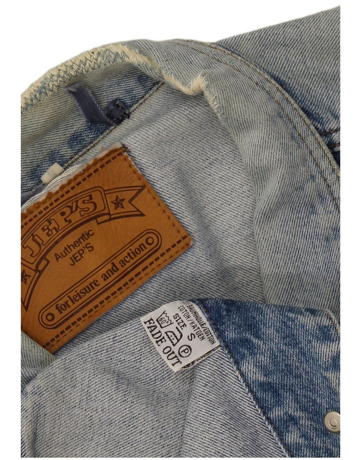 JEP'S Damen-Jeansjacke in Übergröße, UK 10, Größe S, blau, Baumwolle