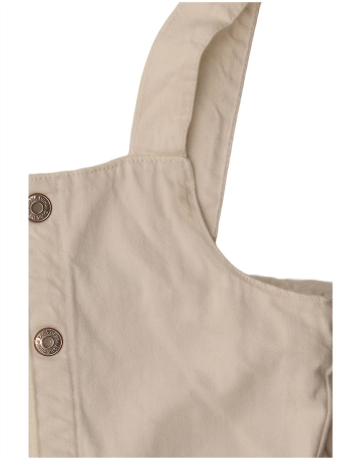 Zara Denim-Playsuit für Mädchen, 8–9 Jahre, weiße Baumwolle