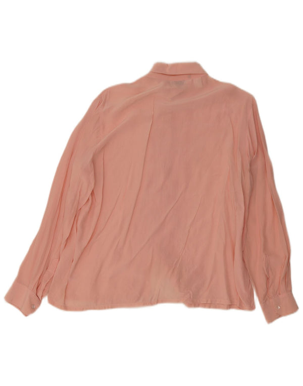Silkhana by Lady Manhattan Damen Hemdbluse UK 22 3XL Rosa Seide