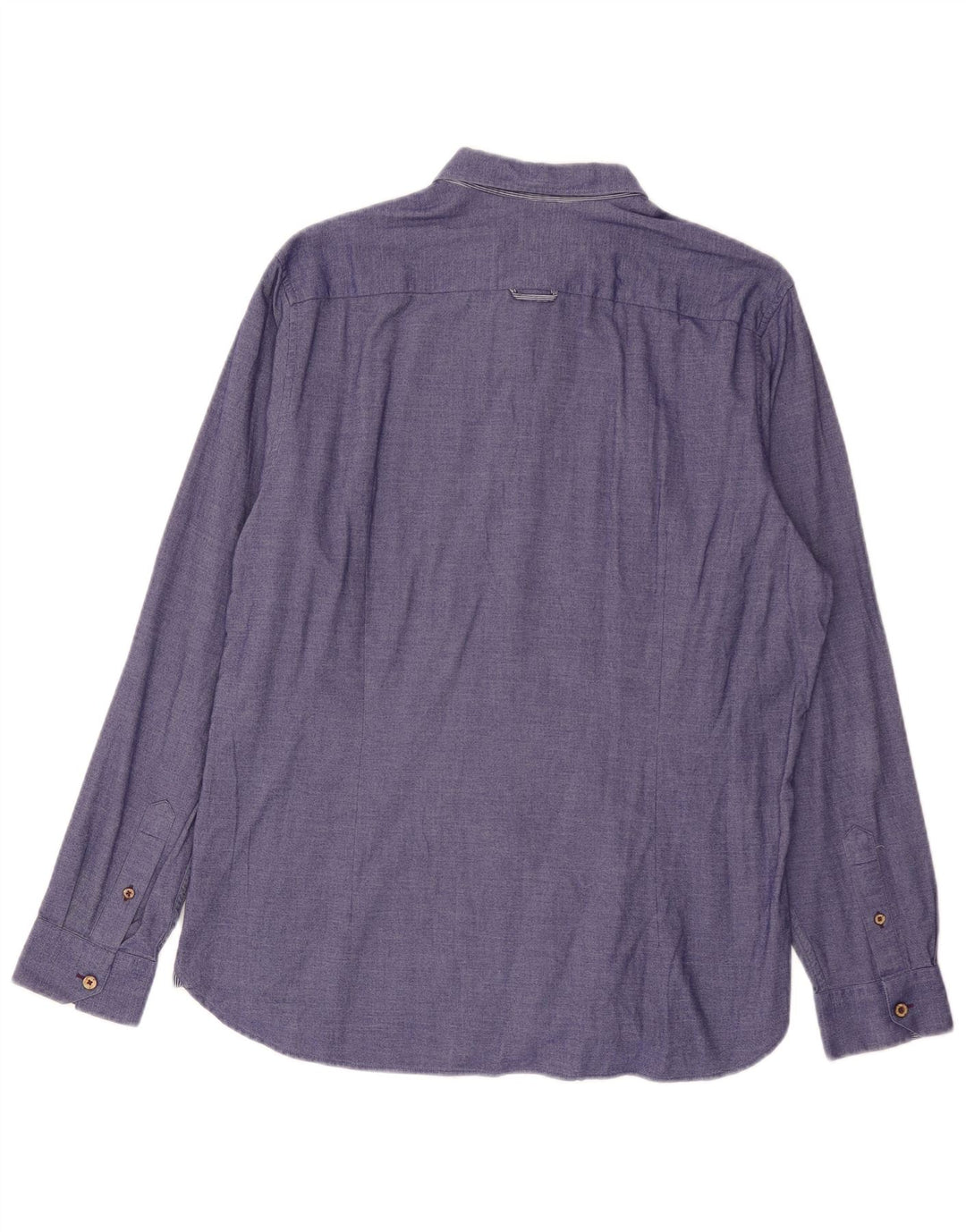 TED BAKER Herrenhemd Größe 5 XL Lila Baumwolle