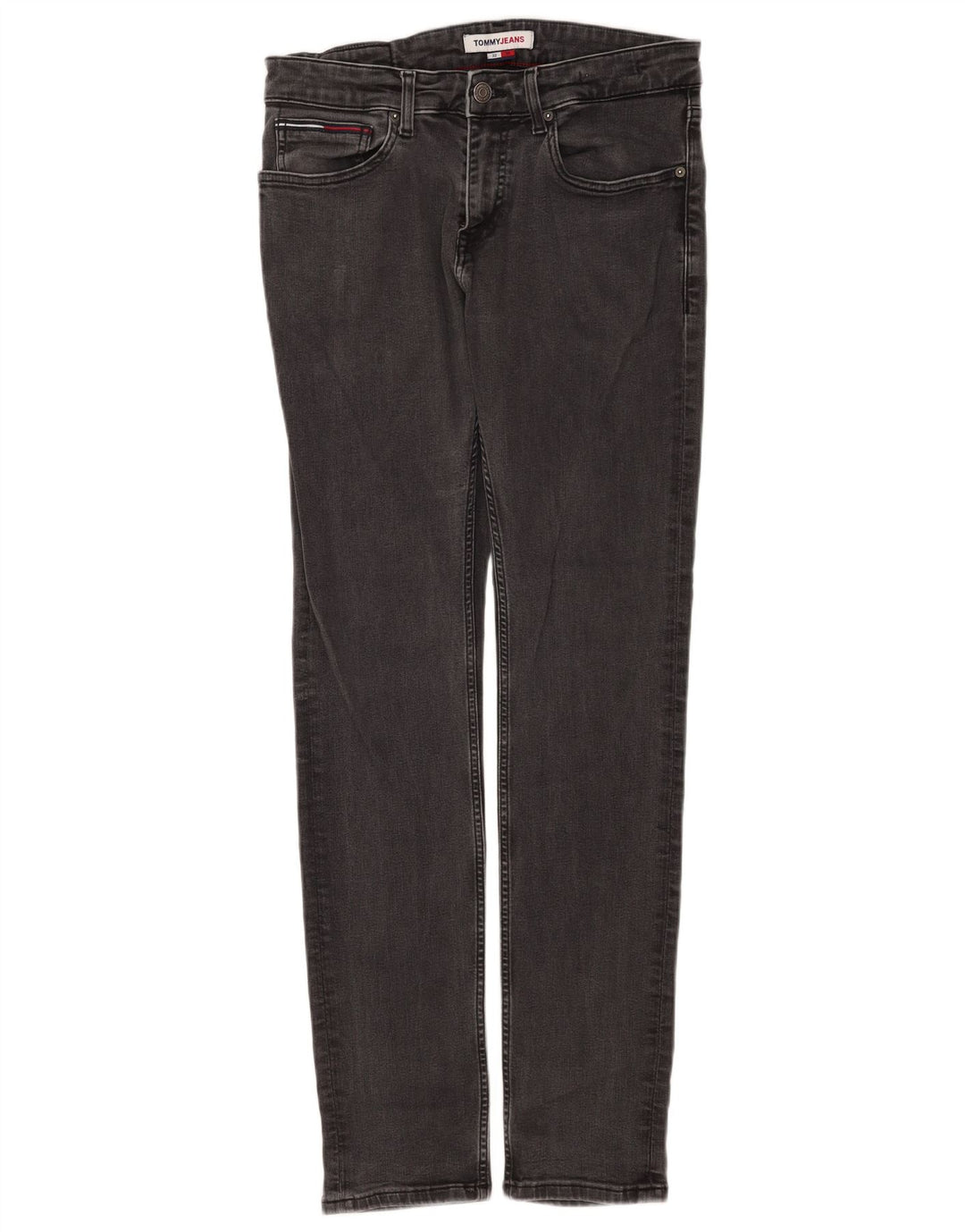 Tommy Hilfiger Damen Slim Jeans W32 L34 Schwarz Baumwolle