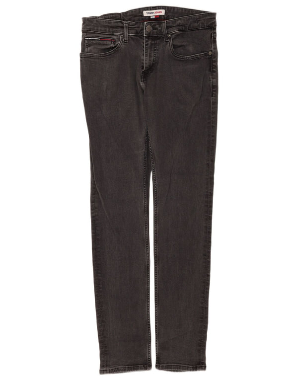 Tommy Hilfiger Womens Slim Jeans W32 L34 Black Cotton