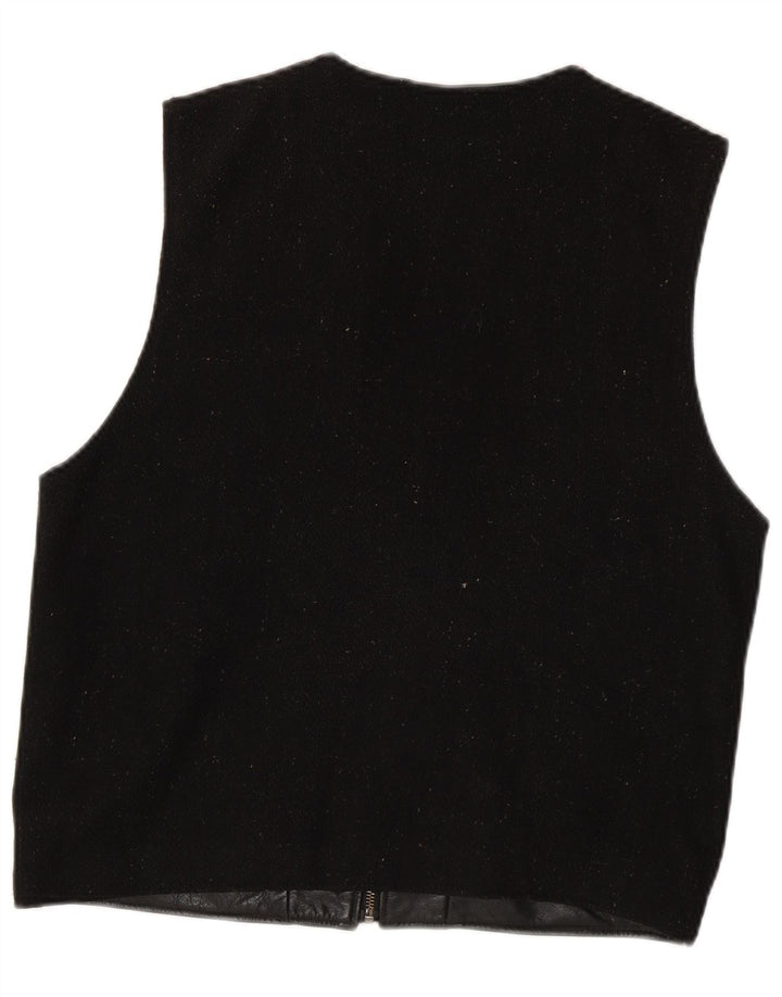 Conwell Damen Lederweste UK 16 Großes schwarzes Leder
