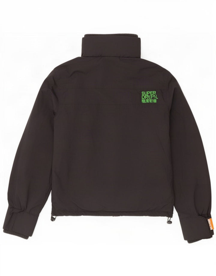 Superdry Herren Regenjacke UK 40 Large Schwarz Nylon