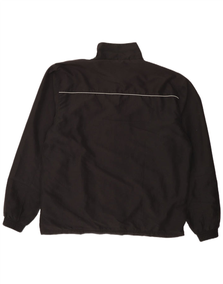 Champion Herren-Trainingsanzug-Oberteil, Jacke, 2XL, schwarzes Colourblock-Polyester