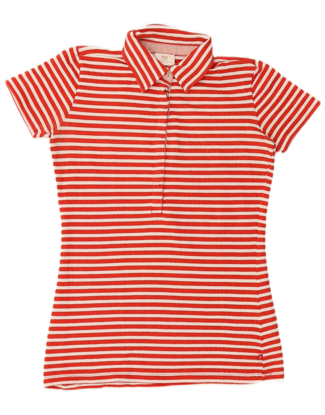NORTH SAILS Damen-Poloshirt mit Grafik, UK 10, Größe S, rot gestreift
