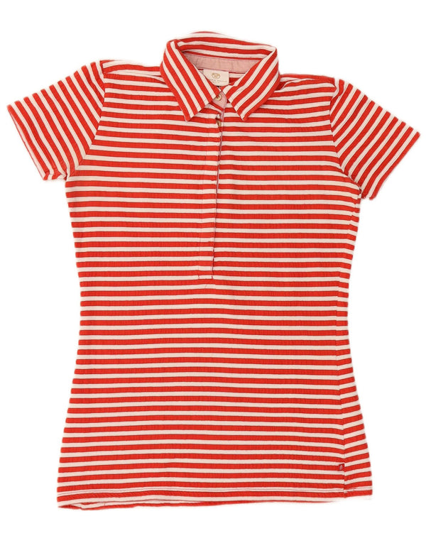 NORTH SAILS Damen-Poloshirt mit Grafik, UK 10, Größe S, rot gestreift