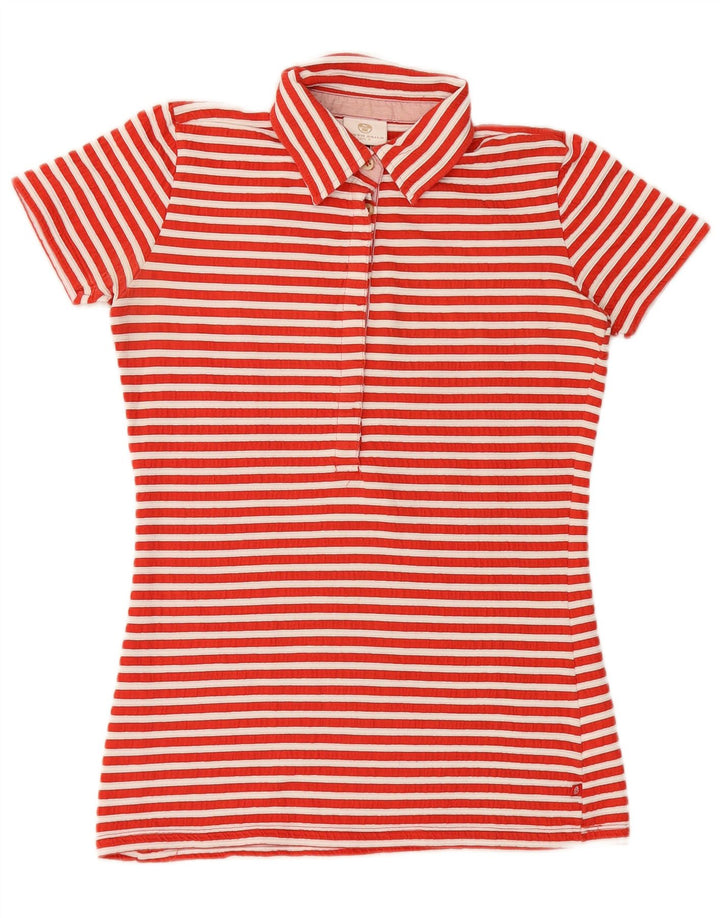 NORTH SAILS Damen-Poloshirt mit Grafik, UK 10, Größe S, rot gestreift