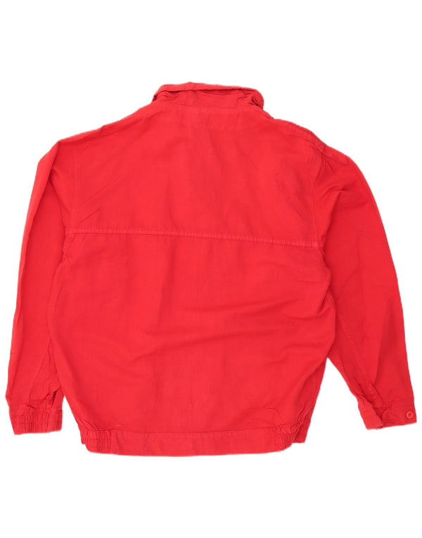 Vintage Herren Bomberjacke UK 40 Große rote Baumwolle