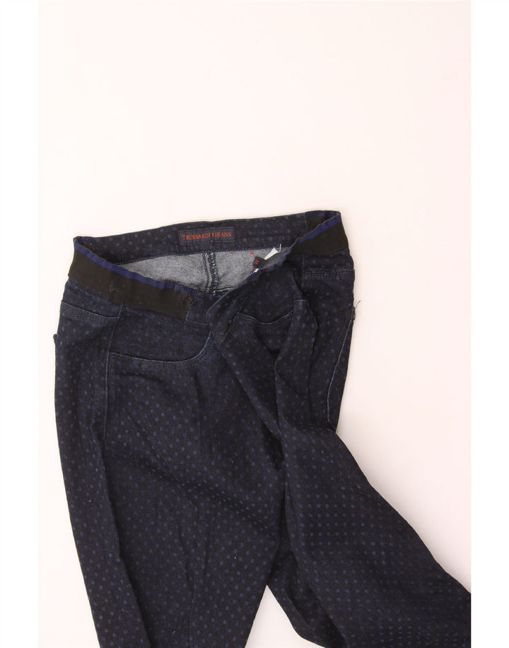 TRUSSARDI Womens Skinny Jeans Medium W28 L30 Black Spotted Vintage Trussardi and Second-Hand Trussardi from Messina Hembry 