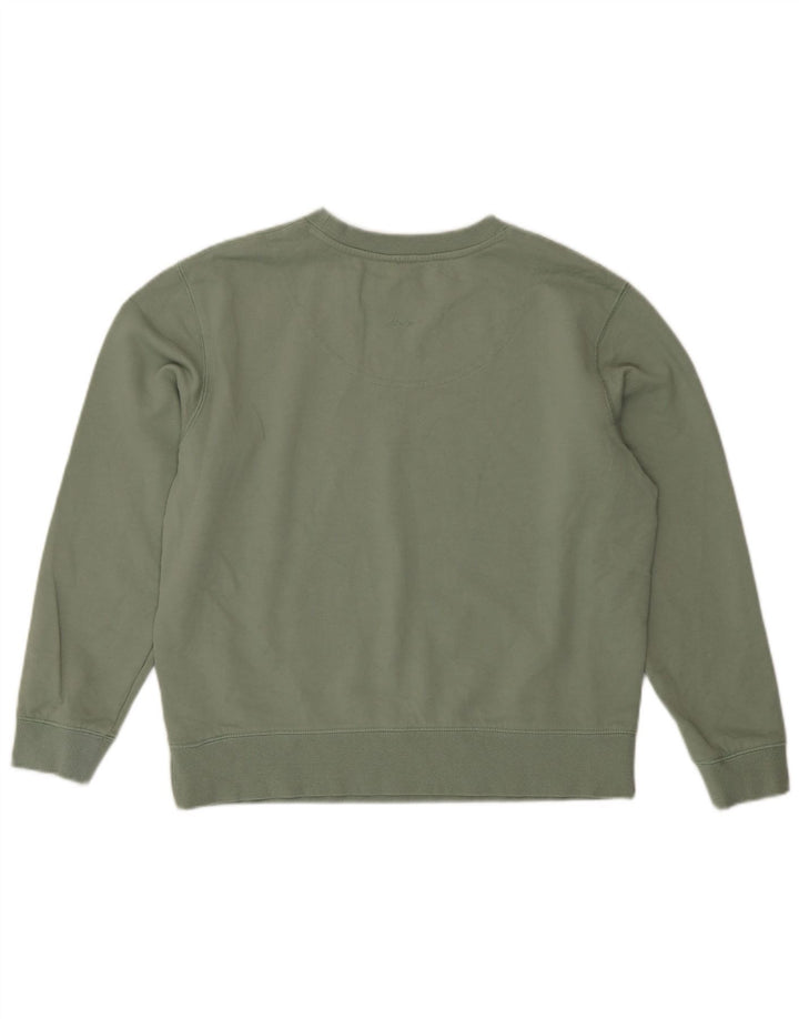 Joules übergroßer Damen-Sweatshirt-Pullover, UK 10, Größe S, Grün, Baumwolle