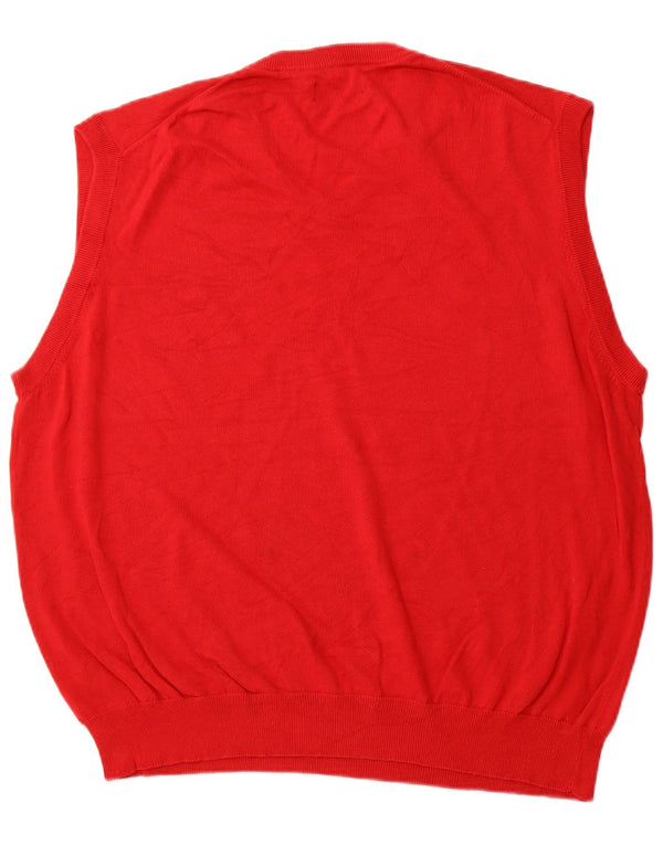 CHAPS Herren-Weste-Tanktop 2XL aus roter Baumwolle