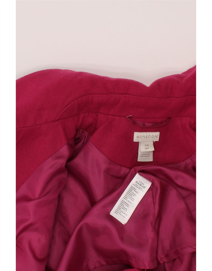 Monsoon Mädchenmantel, 7–8 Jahre, rosa, Polyester