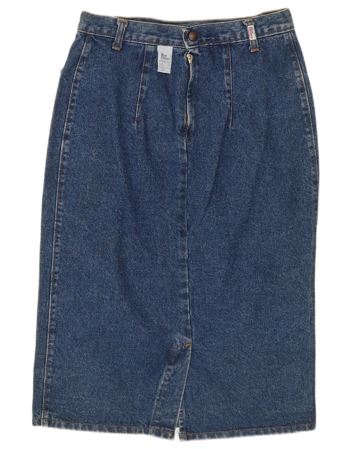 ROY ROGERS Damen Jeansrock W32 Große blaue Baumwolle