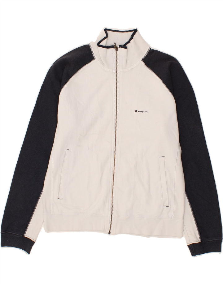 CHAMPION Womens Heritage Classics Tracksuit Top Jacket UK 14 Medium White Vintage Champion and Second-Hand Champion from Messina Hembry 