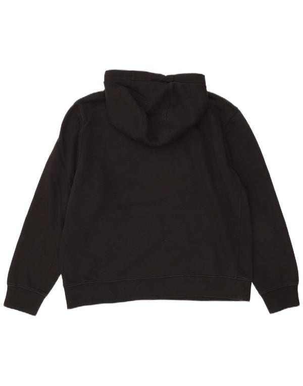 Nike Herren-Kapuzenpullover mit Grafik, groß, aus schwarzer Baumwolle