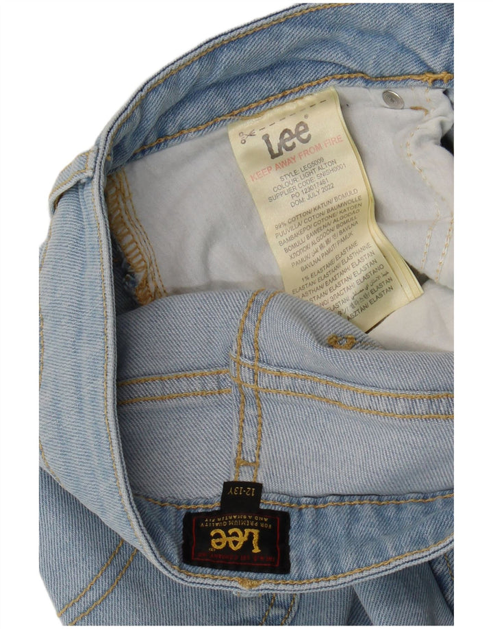 LEE Slim-Jeans für Mädchen, 12–13 Jahre, W28, L28, blaue Baumwolle