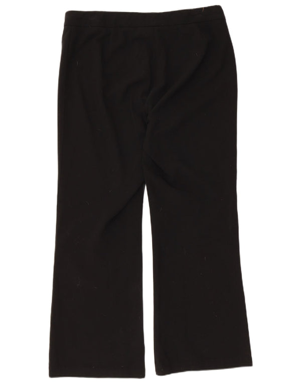 Marks & Spencer Damen-Freizeithose mit weitem Bein, UK 14, Größe L W34 L27, Schwarz