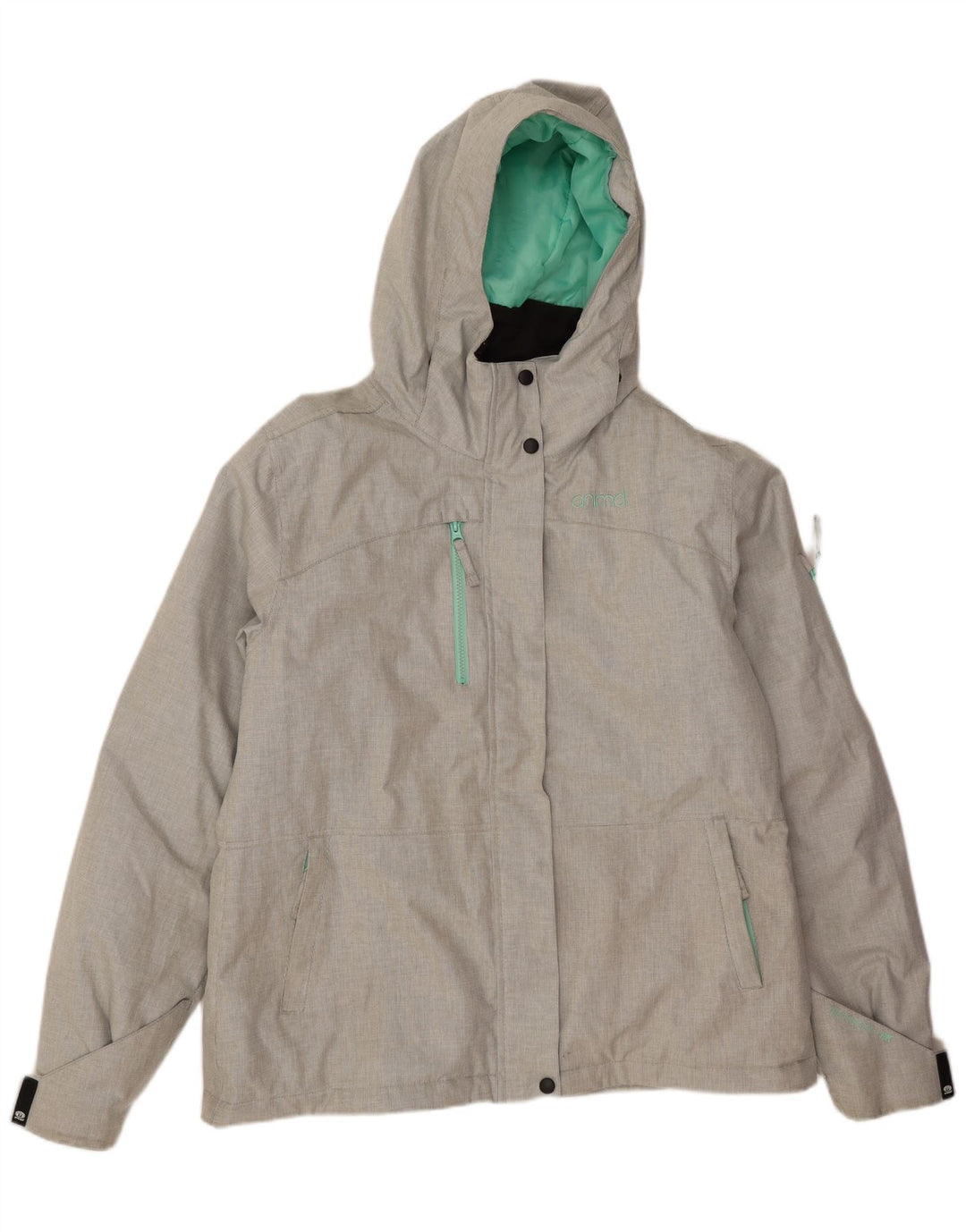 Animal Damen Windjacke UK 16 Large Grüner Hahnentritt-Polyester