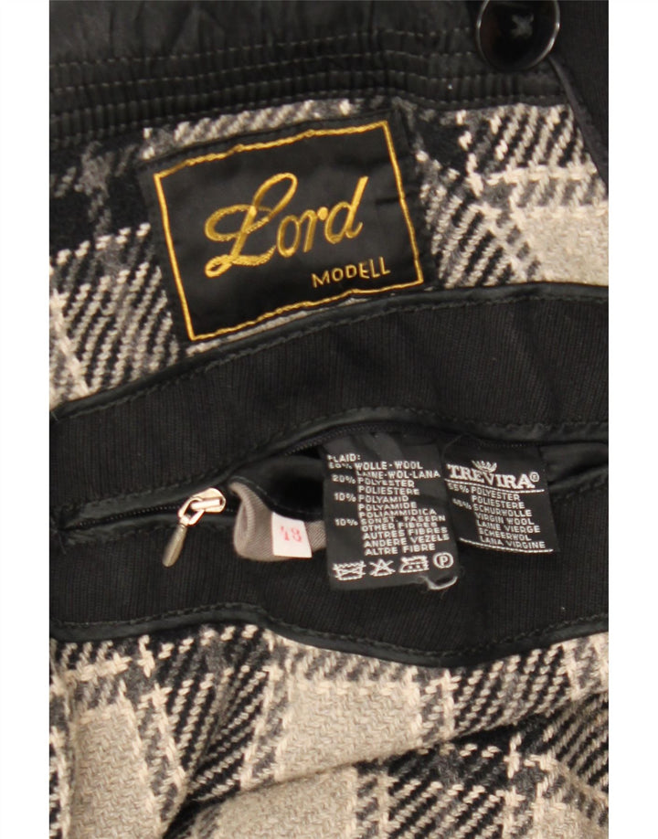 LORD Herren Trenchcoat IT 48 Mittelschwarze Wolle