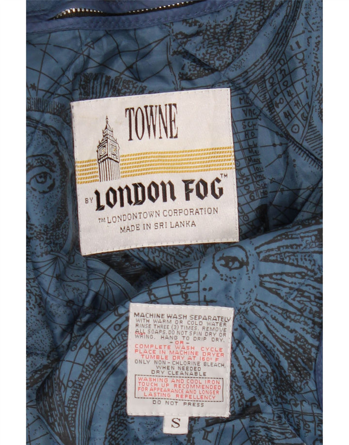 LONDON FOG Damen Übergroße Windjacke UK 10 Small Marineblau