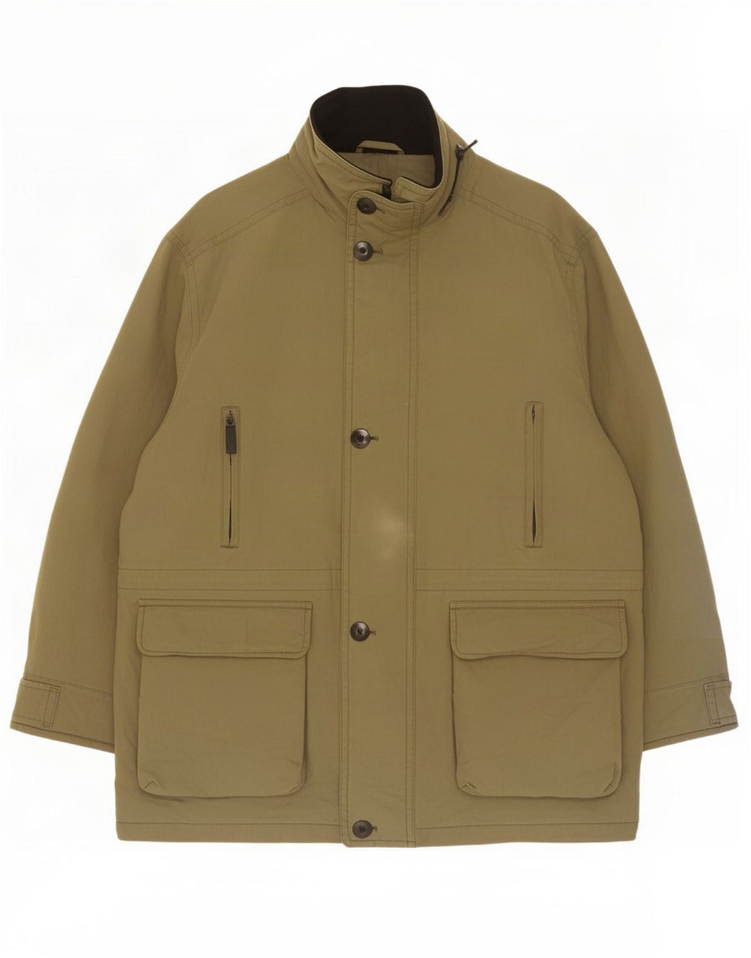 Marks & Spencer Herren-Windbreaker-Jacke, UK 44/46, XL, Khaki, Baumwolle