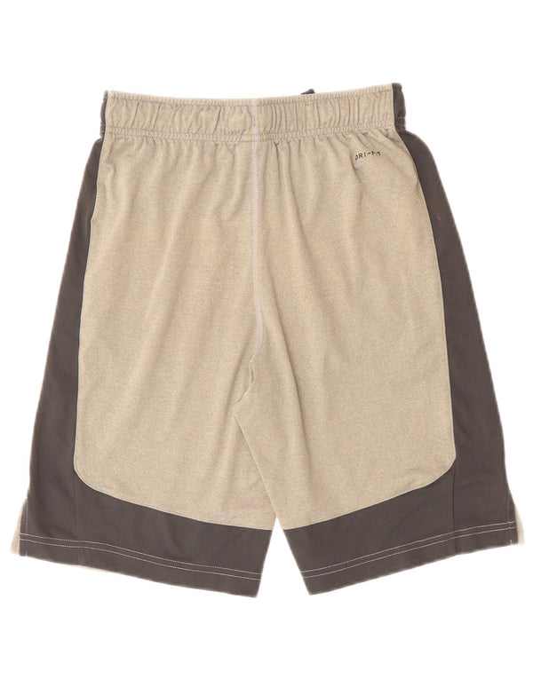 NIKE Dri Fit Sportshorts für Jungen, 12–13 Jahre, Größe L, Grau, Farbblock