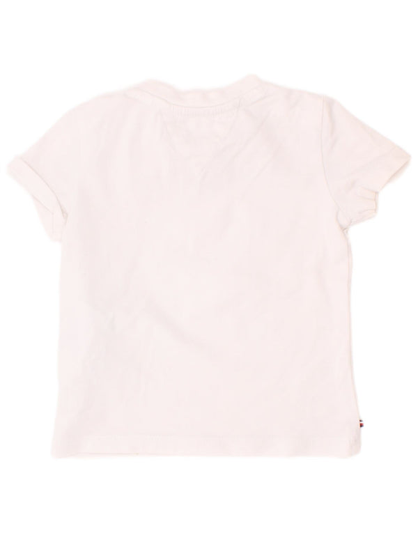Tommy Hilfiger Baby-Jungen-T-Shirt mit Grafik, 9–12 Monate, weiße Baumwolle