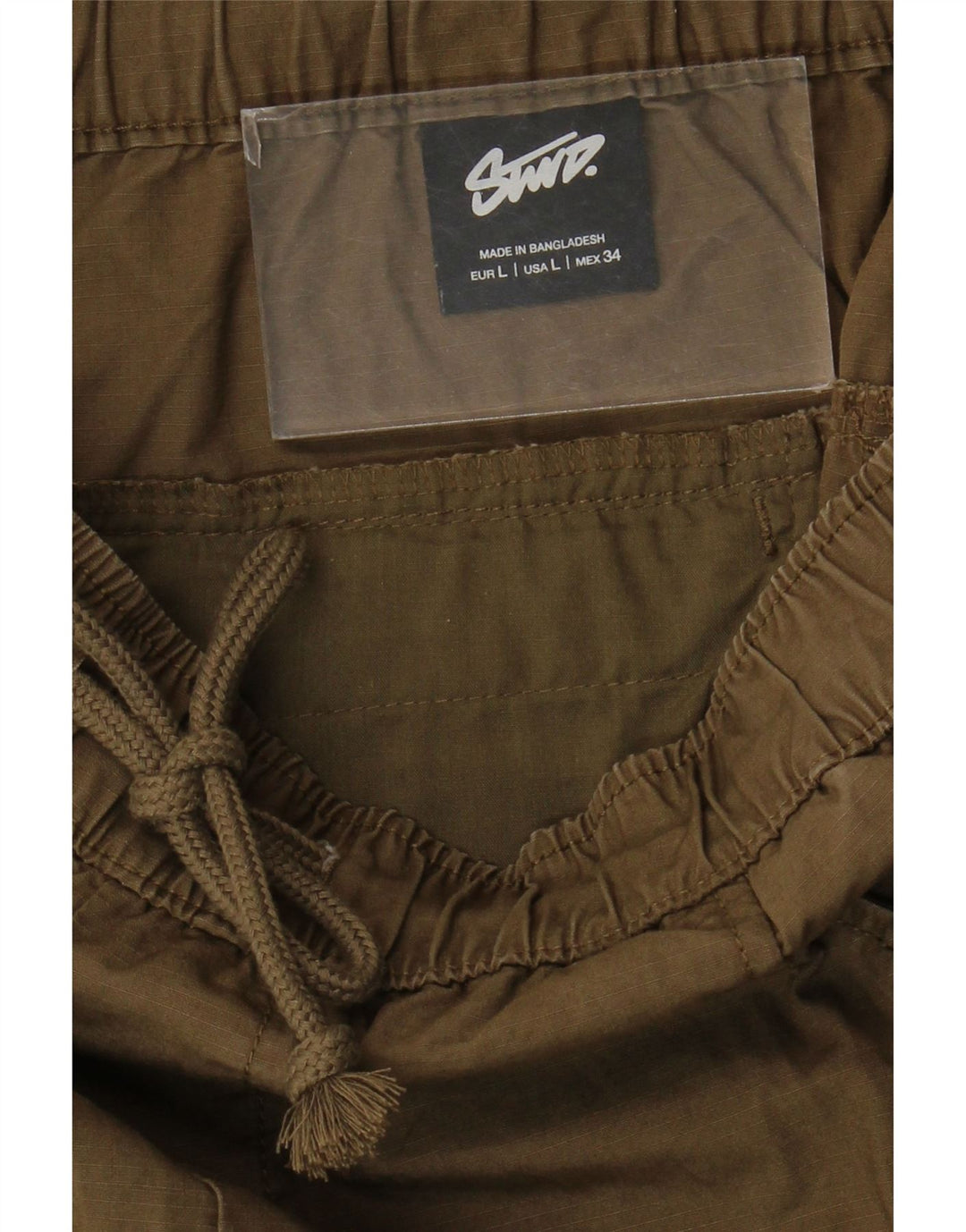STWD Herren Cargo-Shorts, Größe L, W34, Khaki