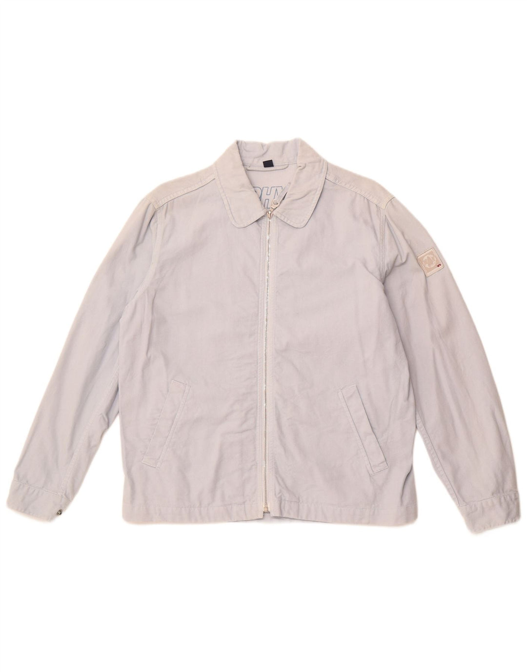 MURPHY & NYE Damen Bomberjacke UK 16 Große blaue Baumwolle