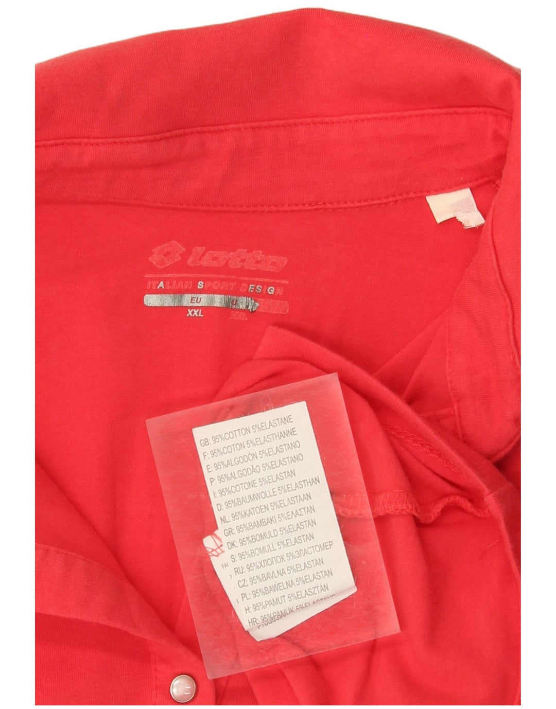 LOTTO Damen Poloshirt UK 20 2XL Rote Baumwolle