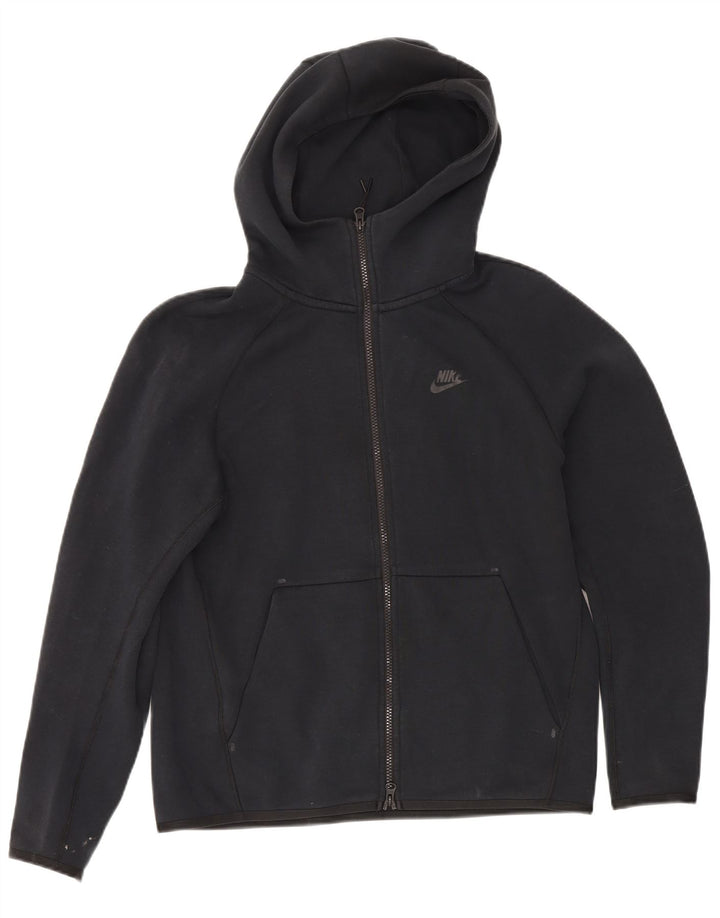 Nike Herren-Kapuzenpullover mit Reißverschluss, Größe S, schwarze Baumwolle