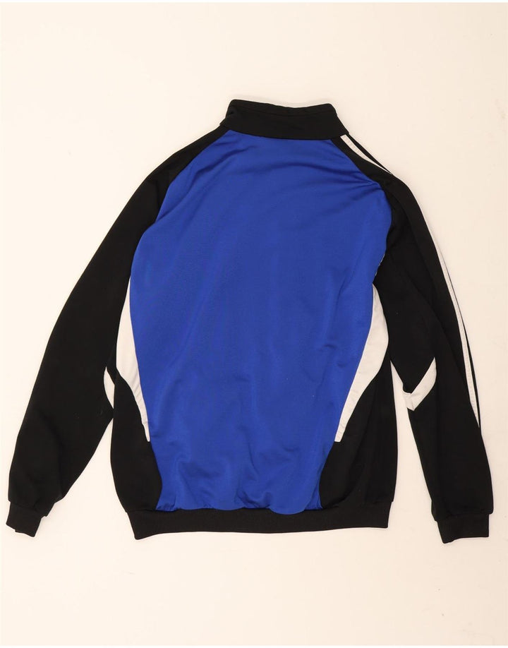 Adidas Herren-Trainingsanzugoberteil, UK-Größe 44/46, großes blaues Colourblock-Polyester