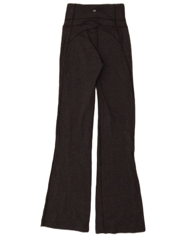 Lululemon Damen-Trainingshose mit hoher Taille, ausgestellt, UK 4 XS, Grau