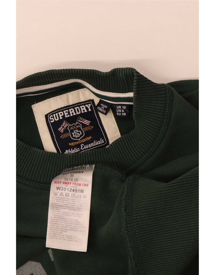 Superdry Damen-Sweatshirt mit Grafik-Übergröße, Gr. 10, Größe S, Grün