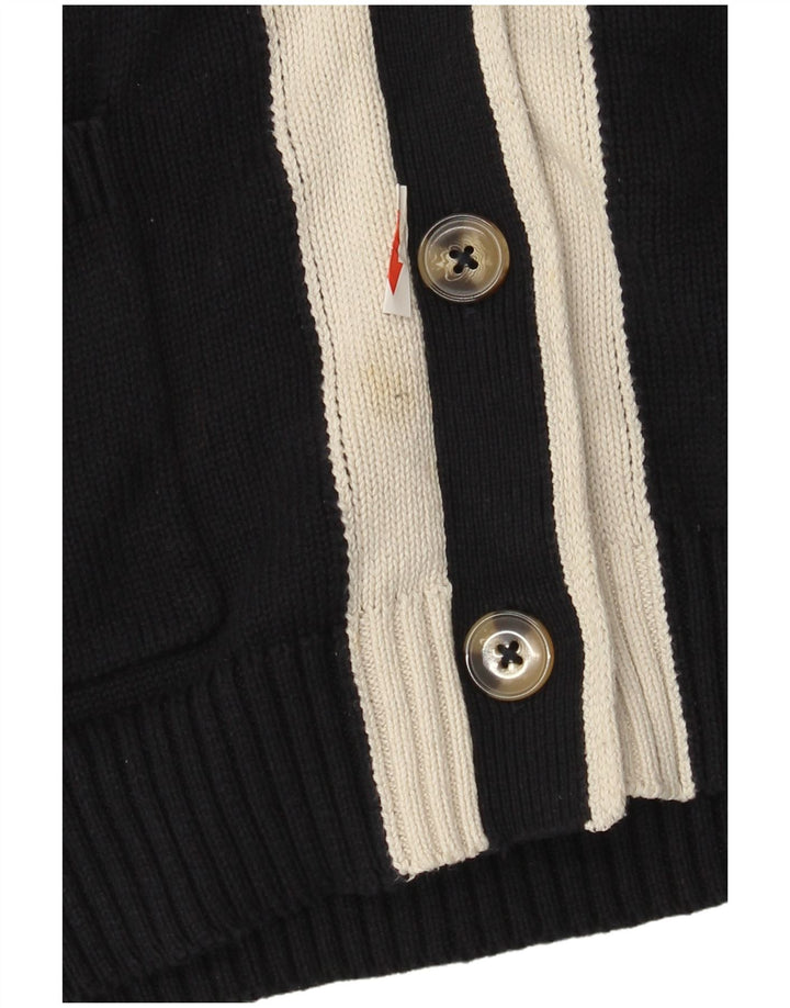 Marks & Spencer Damen-Cardigan-Pullover, UK 14, mittleres Marineblau, Farbblock