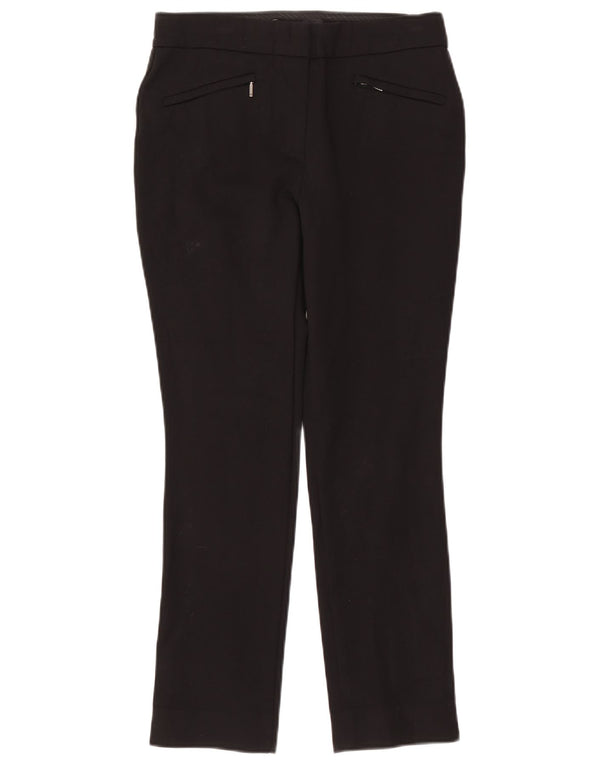 Marks & Spencer Damen Slim Casual Hose UK 8 Small W28 L27 Schwarz