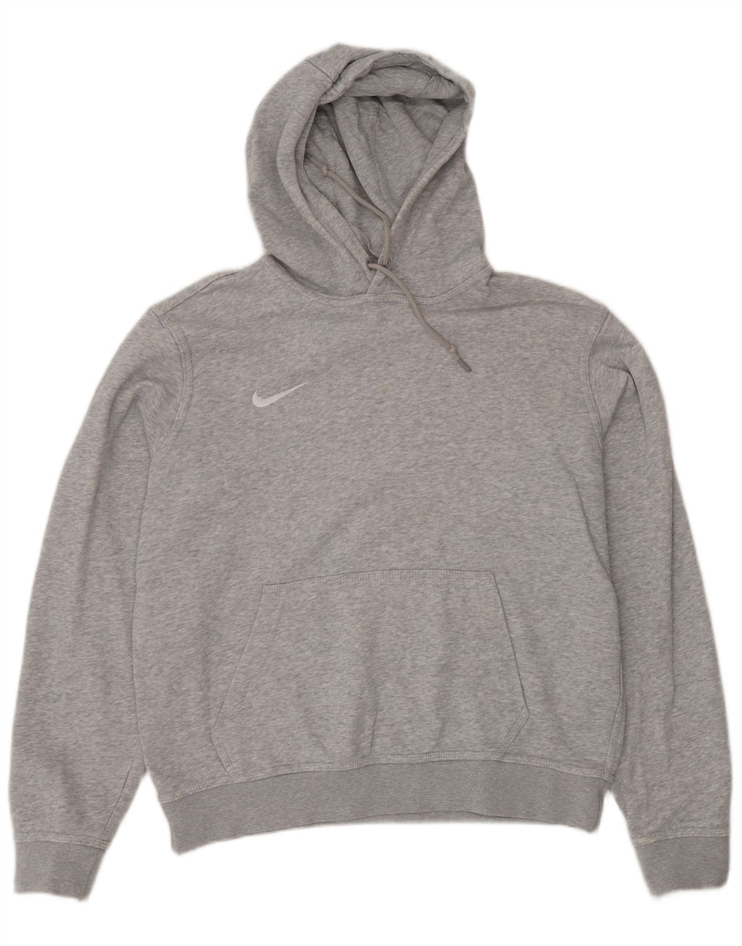 Nike Herren-Kapuzenpullover aus mittelgrau gefleckter Baumwolle