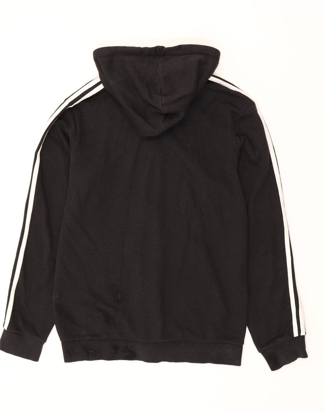 Adidas Herren-Kapuzenpullover mit Reißverschluss, mittelschwarz, Baumwolle