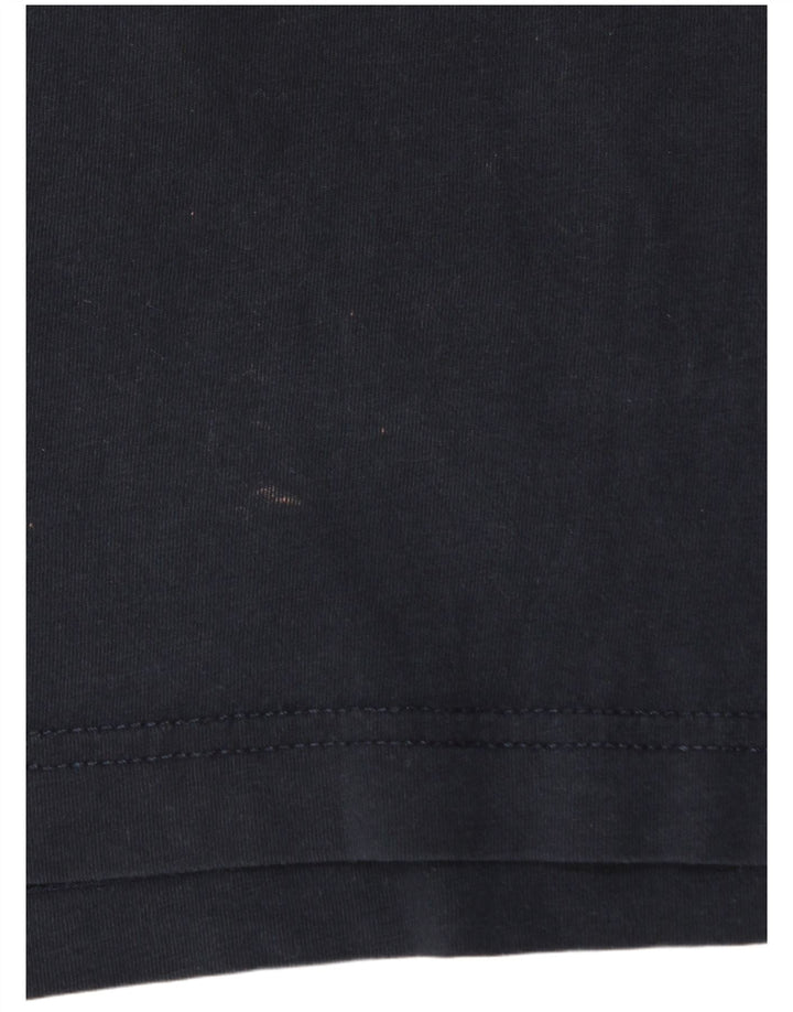 Tommy Hilfiger Herren-T-Shirt mit Grafik, mittelmarineblaue Baumwolle