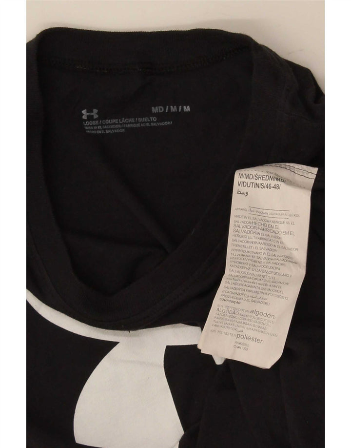 Under Armour Damen Graphic Vest Top UK 12 Mittelschwarze Baumwolle