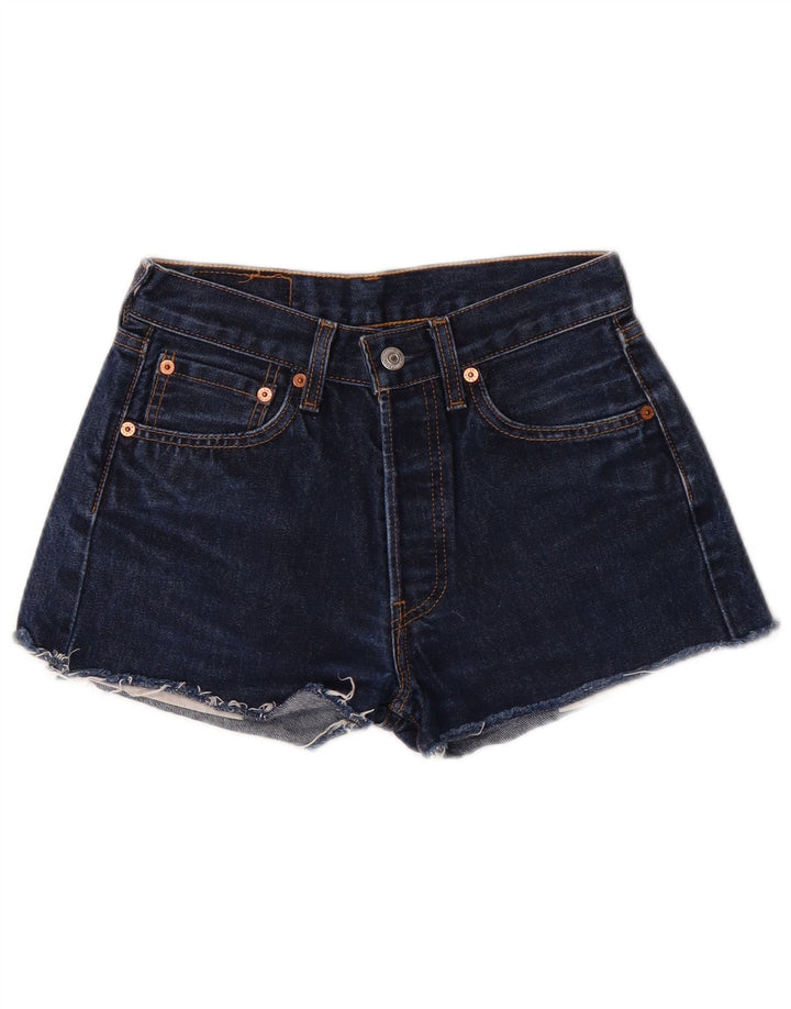 Levi's Damen 501 Denim Shorts W28 Mittelblaue Baumwoll-Klassiker