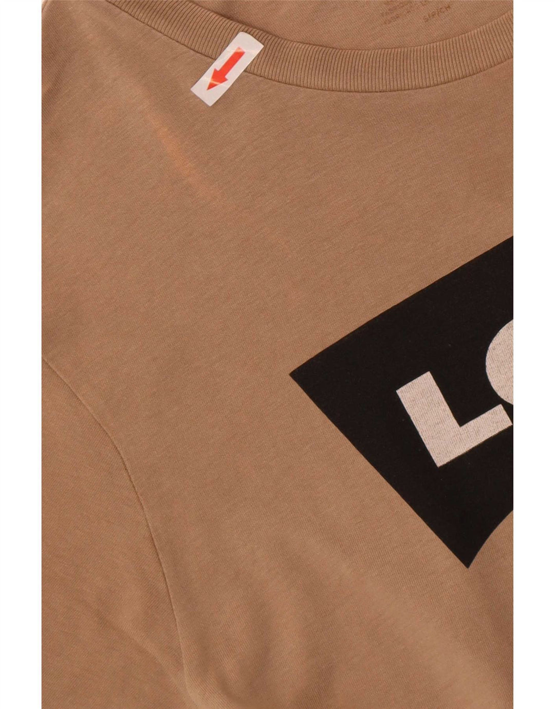 Levi's Herren-T-Shirt mit Grafik, Größe S, braune Baumwolle