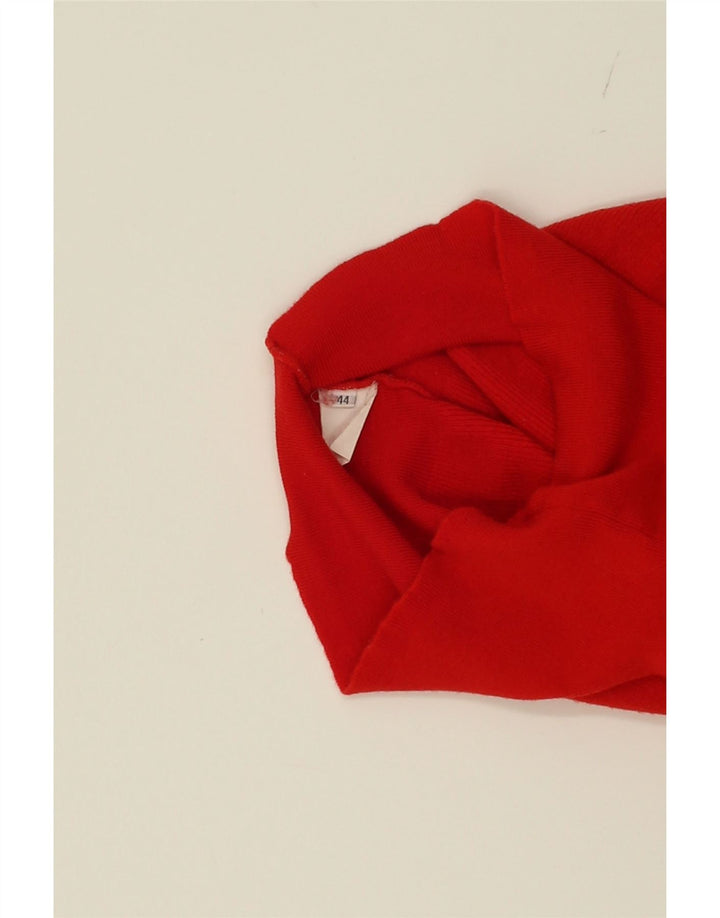 VINTAGE Womens Crew Neck Jumper Sweater IT 44 Medium Red Vintage Vintage and Second-Hand Vintage from Messina Hembry 