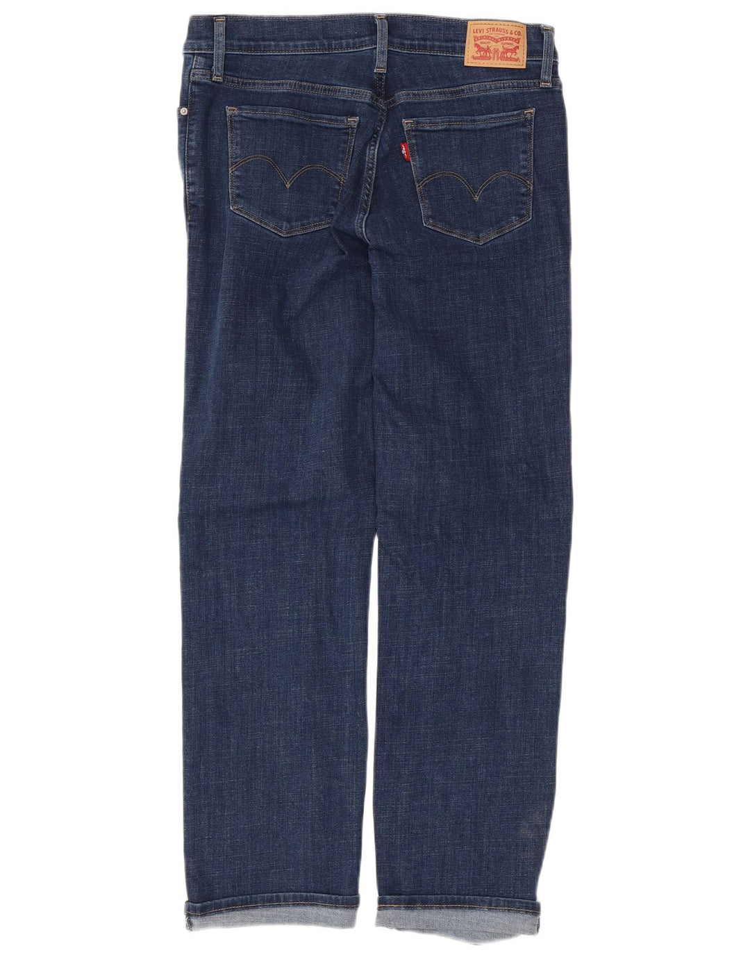 Levi's Damen 314 Shaping Straight Jeans W28 L27 Blaue Baumwolle