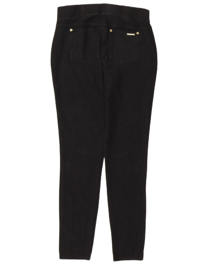 Michael Kors Damen Leggings UK 14 Mittelschwarze Baumwolle