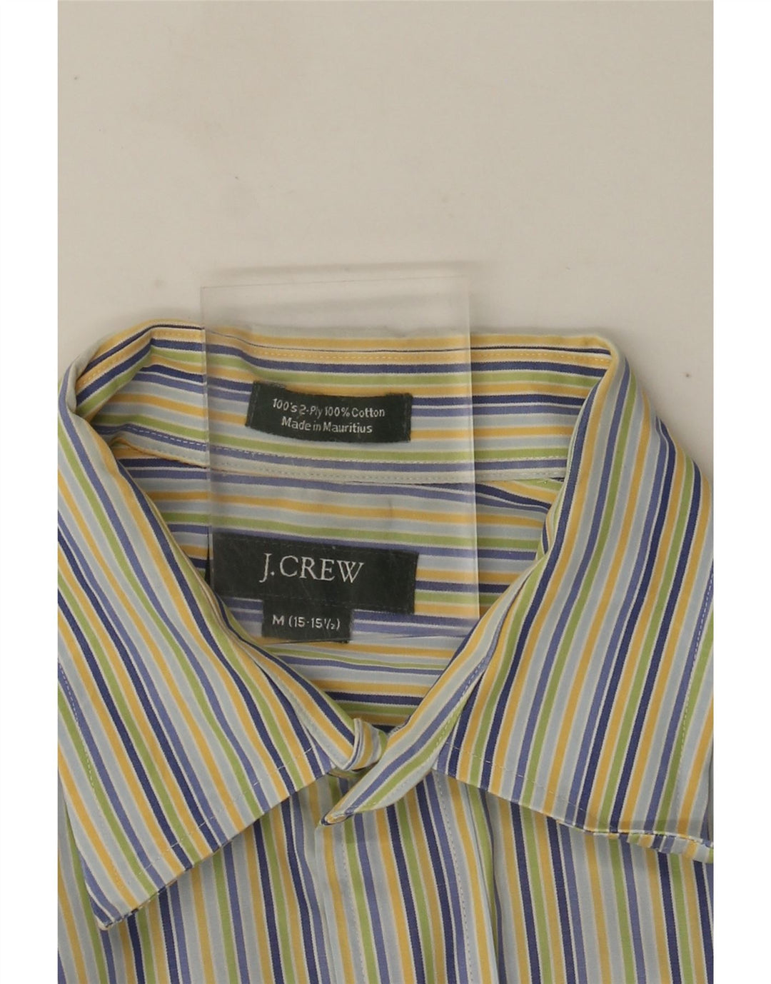 J. Crew Herrenhemd, Größe 15 1/2, mittelgroß, mehrfarbig, gestreift, Baumwolle