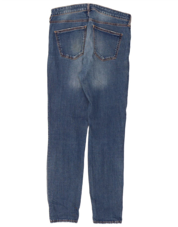 ZARA Damen Distressed Slim Jeans EU 38 Small W28 L28 Blau